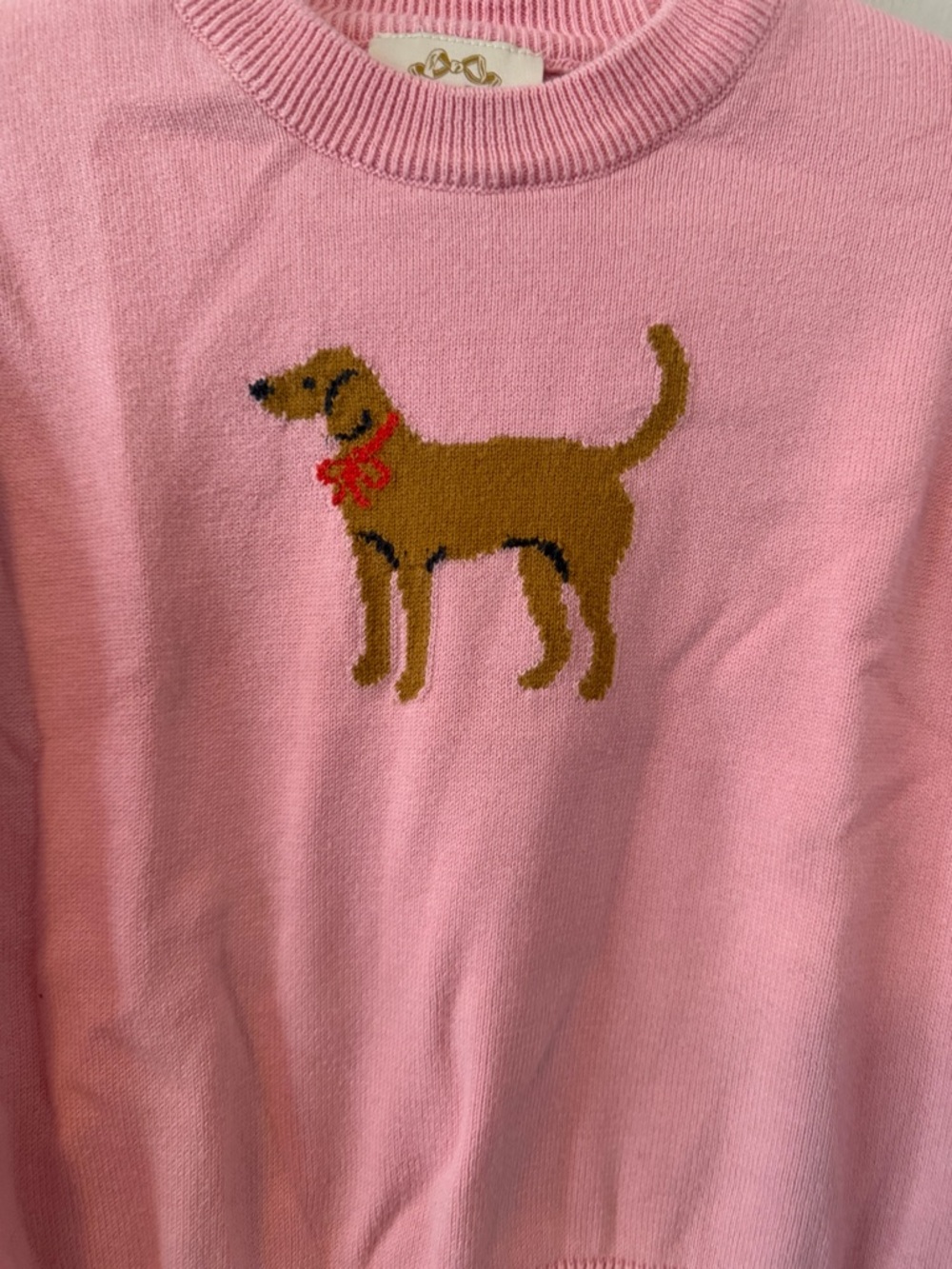The Beaufort Bonnet Company Pink Dog Knit Sweater - Picture 2 of 4